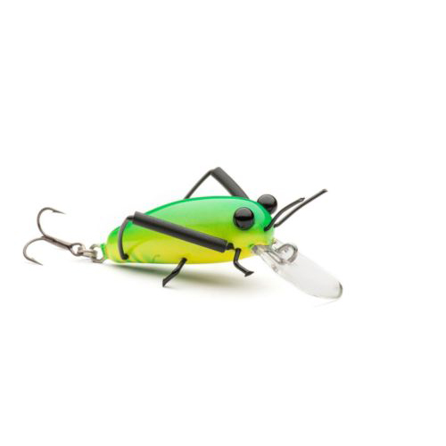 MEDIUM Wooden DM Cricket Lures GreenYellow DM Cricket Lures