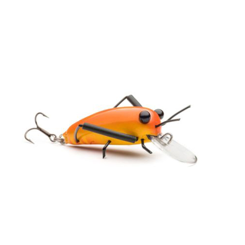 MEDIUM Wooden DM Cricket Lures OrangeYellow DM Cricket Lures