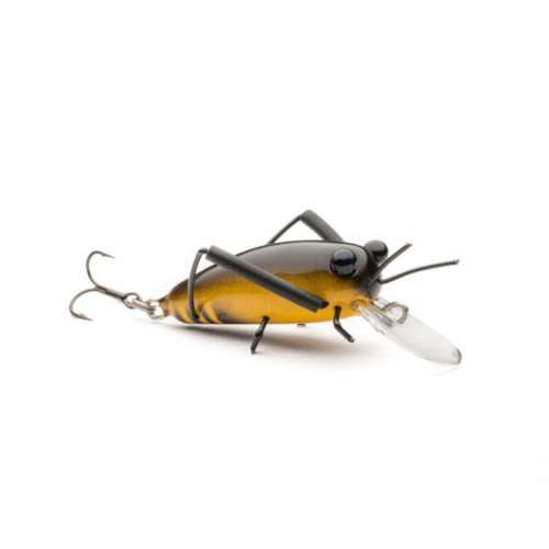 MEDIUM Wooden DM Cricket Lures BlackYellow DM Cricket Lures