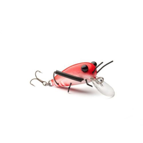 SMALLER Wooden DM Cricket Lures Red-White